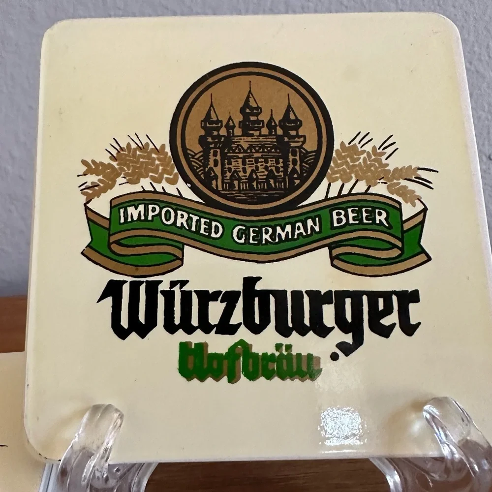 Set of 6 - Vintage Plastic German Beer coasters - made in Japan - Picture 3 of 8